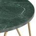 Mesa de centro piedra real textura de mármol verde 65x65x42 cm