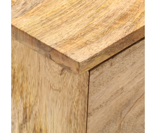 Mesita de noche de madera maciza de mango 40x35x55 cm