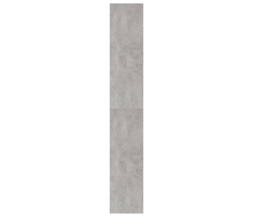 vidaXL Estantería madera contrachapada gris hormigón 40x30x189 cm