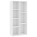 Estantería librería madera contrachapada blanco 50x25x106 cm