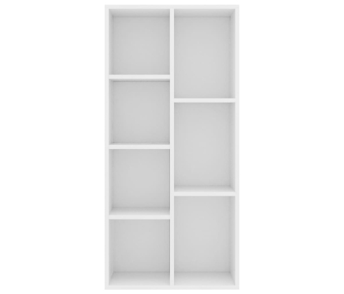 Estantería librería madera contrachapada blanco 50x25x106 cm