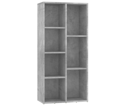 vidaXL Estantería de madera de ingeniería gris 50x25x106 cm