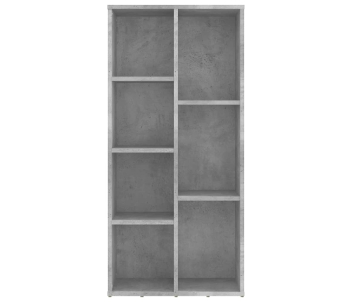 vidaXL Estantería de madera de ingeniería gris 50x25x106 cm