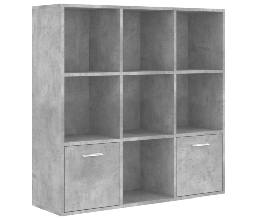 Estantería madera contrachapada gris hormigón 98x30x98 cm