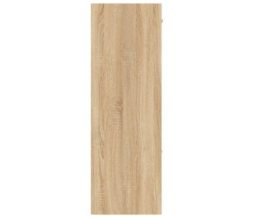 Armario almacenamiento madera contrachapada roble 60x29,5x90 cm