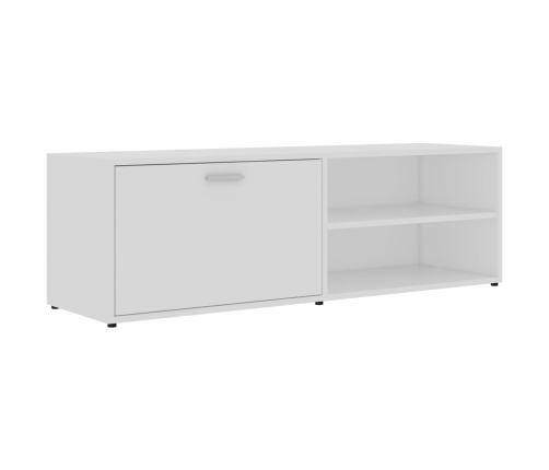 Mueble para TV madera contrachapada blanco 120x34x37 cm