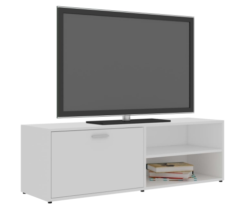 Mueble para TV madera contrachapada blanco 120x34x37 cm