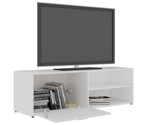 Mueble para TV madera contrachapada blanco 120x34x37 cm