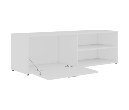 Mueble para TV madera contrachapada blanco 120x34x37 cm