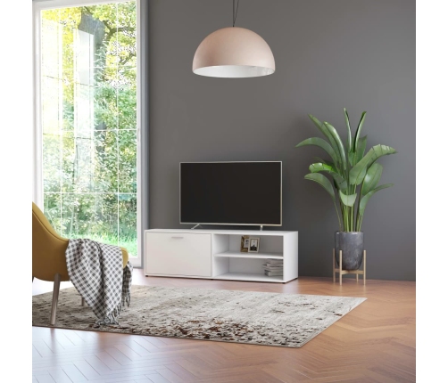 Mueble para TV madera contrachapada blanco 120x34x37 cm