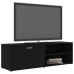 vidaXL Mueble de TV madera contrachapada negra 120x34x37 cm