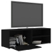 vidaXL Mueble de TV madera contrachapada negra 120x34x37 cm