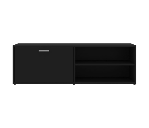 vidaXL Mueble de TV madera contrachapada negra 120x34x37 cm