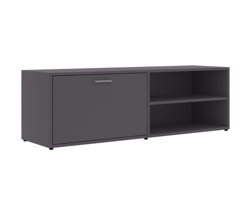 Mueble de TV madera contrachapada gris 120x34x37 cm