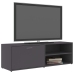 Mueble de TV madera contrachapada gris 120x34x37 cm