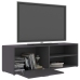 Mueble de TV madera contrachapada gris 120x34x37 cm