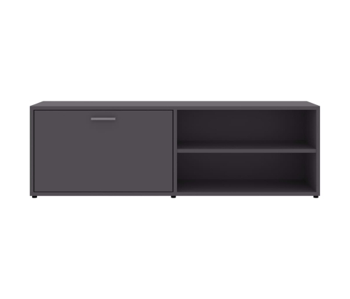 Mueble de TV madera contrachapada gris 120x34x37 cm