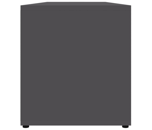 Mueble de TV madera contrachapada gris 120x34x37 cm