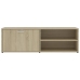 Mueble de TV madera contrachapada color roble 120x34x37 cm