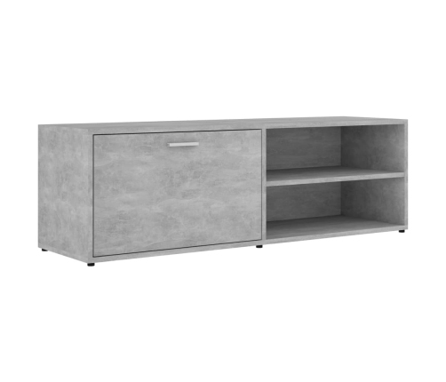 Mueble de TV madera contrachapada gris hormigón 120x34x37 cm