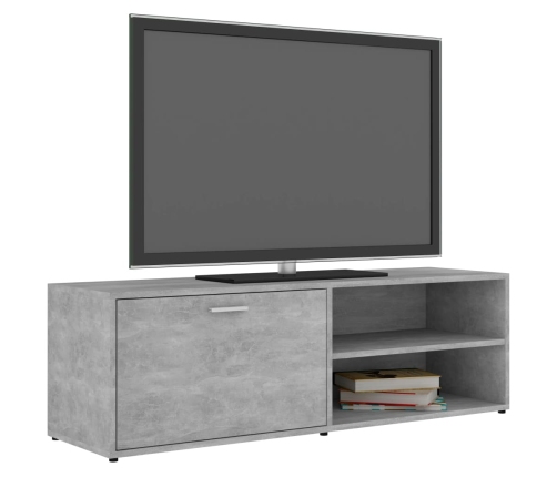 Mueble de TV madera contrachapada gris hormigón 120x34x37 cm