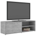 Mueble de TV madera contrachapada gris hormigón 120x34x37 cm