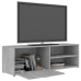 Mueble de TV madera contrachapada gris hormigón 120x34x37 cm