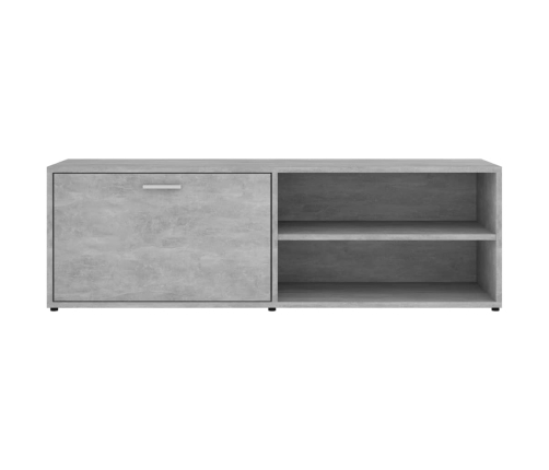 Mueble de TV madera contrachapada gris hormigón 120x34x37 cm