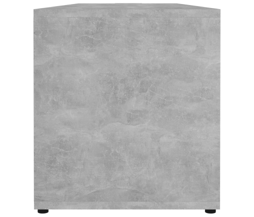 Mueble de TV madera contrachapada gris hormigón 120x34x37 cm