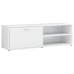 Mueble TV madera contrachapada blanco brillante 120x34x37 cm