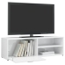 Mueble TV madera contrachapada blanco brillante 120x34x37 cm