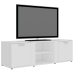 Mueble de TV madera contrachapada blanco 120x34x37 cm