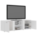 Mueble de TV madera contrachapada blanco 120x34x37 cm