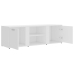 Mueble de TV madera contrachapada blanco 120x34x37 cm