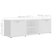 Mueble de TV madera contrachapada blanco 120x34x37 cm