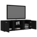 Mueble de TV madera contrachapada negra 120x34x37 cm