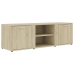 Mueble de TV madera contrachapada color roble 120x34x37 cm