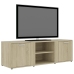 Mueble de TV madera contrachapada color roble 120x34x37 cm