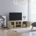 Mueble de TV madera contrachapada color roble 120x34x37 cm