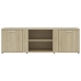 Mueble de TV madera contrachapada color roble 120x34x37 cm