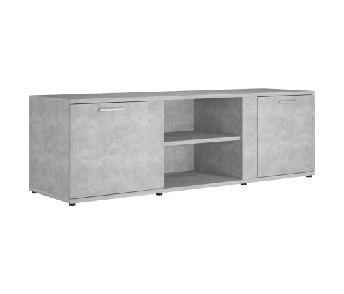 Mueble de TV madera contrachapada gris hormigón 120x34x37 cm