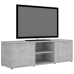 Mueble de TV madera contrachapada gris hormigón 120x34x37 cm