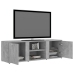 Mueble de TV madera contrachapada gris hormigón 120x34x37 cm