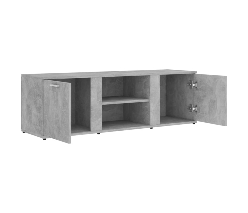 vidaXL Mueble de TV madera contrachapada gris hormigón 120x34x37 cm