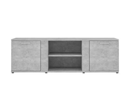 vidaXL Mueble de TV madera contrachapada gris hormigón 120x34x37 cm