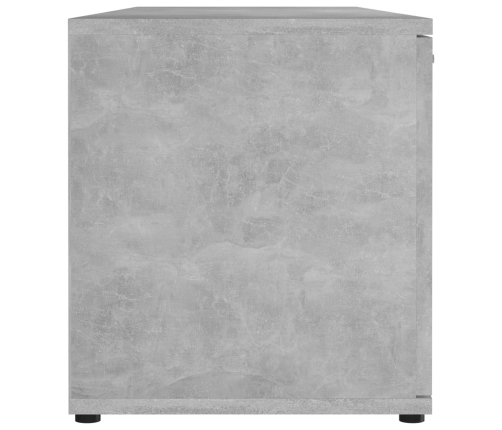 Mueble de TV madera contrachapada gris hormigón 120x34x37 cm