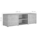 Mueble de TV madera contrachapada gris hormigón 120x34x37 cm