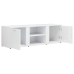 Mueble TV madera contrachapada blanco brillante 120x34x37 cm