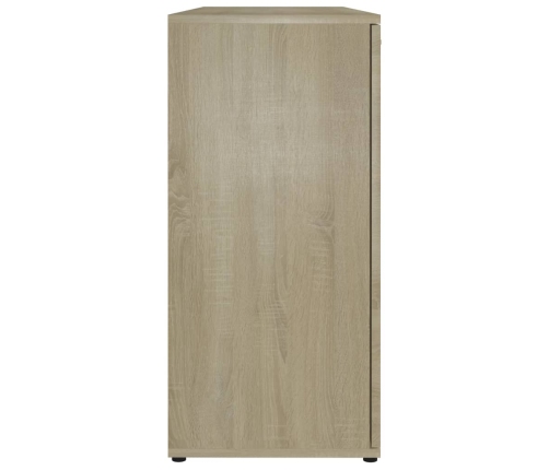 Aparador madera contrachapada color roble Sonoma 120x35x75 cm