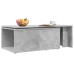 Mesa de centro madera contrachapada gris hormigón 150x50x35 cm